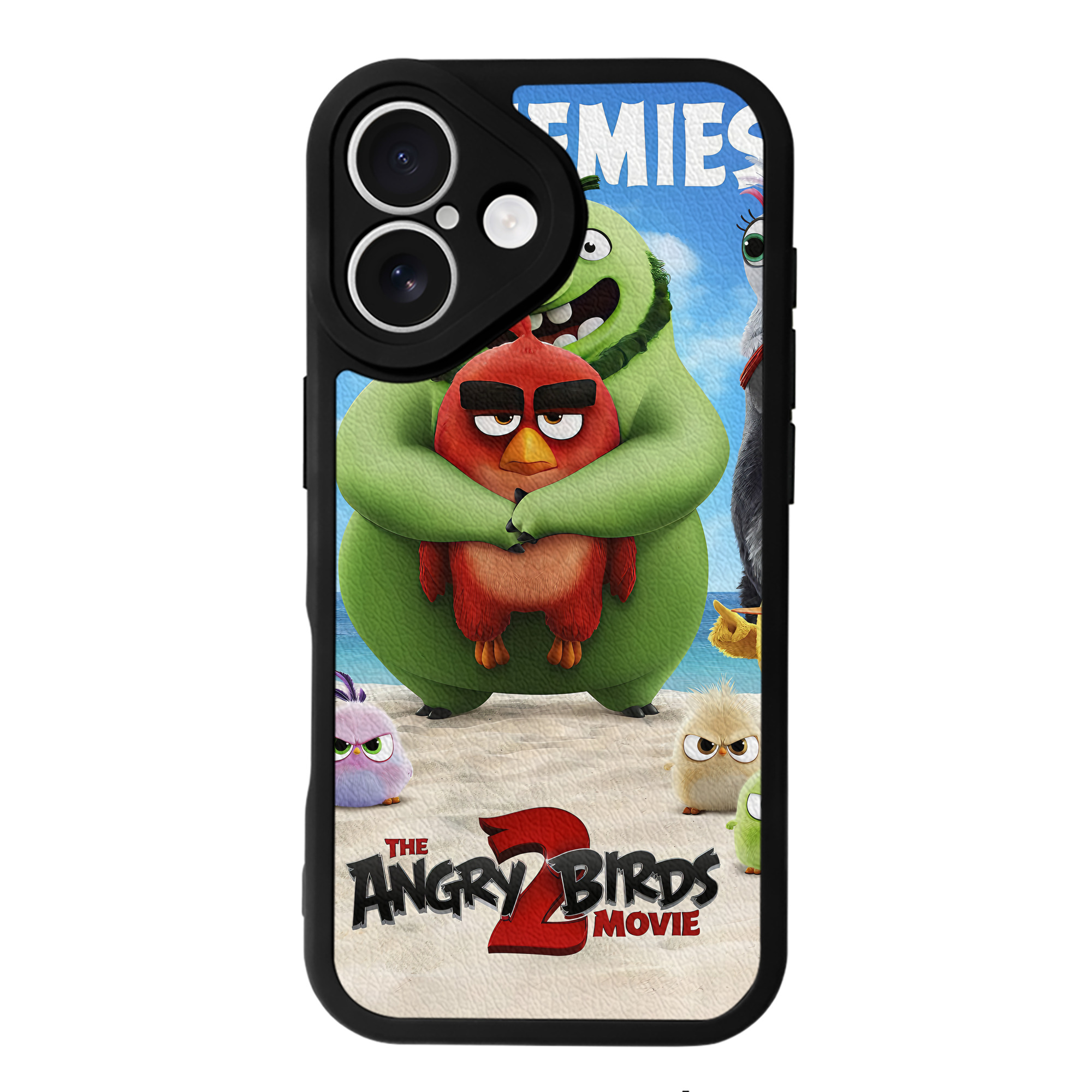 （画像用） Angry Birds アングリーバード 【iPhone 16シリーズ対応】シリコンスマホケース（レザー調） 材質：シリコン